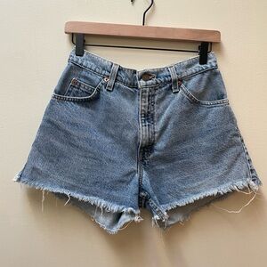 Vintage Orange Tab Cut Off Levi’s